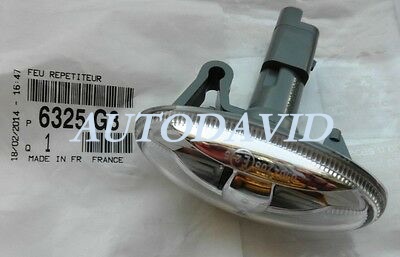 SIDE LAMP CRYSTAL PEUGEOT 206 T11 2003/PEUGEOT 407/607/PARTNER OEM：6325G3 DVD11-0504