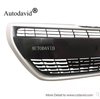FRONT GRILLE COMPLETE UPPER BLACK/STRIP GREY PEUGEOT 208 2016 DVD42-0701-15
