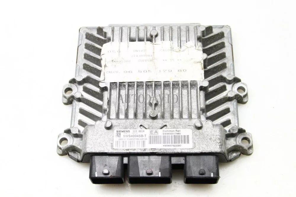 Engine control unit (ECU) for Peugeot 307 2004 2.0 HDI,Petrol OEM: 9647423380 5WS40045BT HS03-031-033