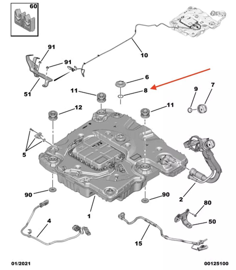 Intake Manifold Gasket For Peugeot 2008 II OEM: 9807646580 HS01-013-021