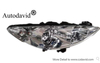 HEAD LAMP COMPLETE LOWER EQIPMENT PEUGEOT 408 T73 2013/308 2010 ABROAD OEM：LH 6208S5/RH 6205S5 DVD10-0201