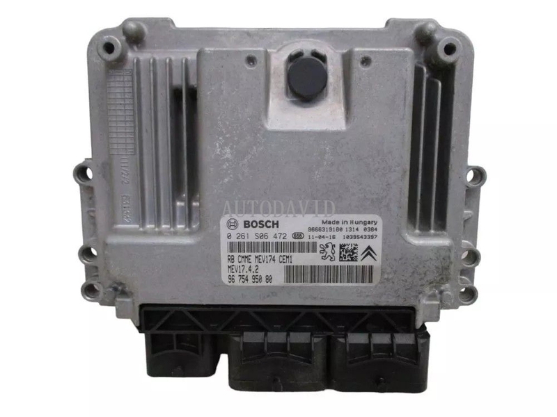 Engine control unit (ECU) for Peugeot PARTNER TEPEE 1.6 OEM: 9666319180 0261S06472 HS03-031-026
