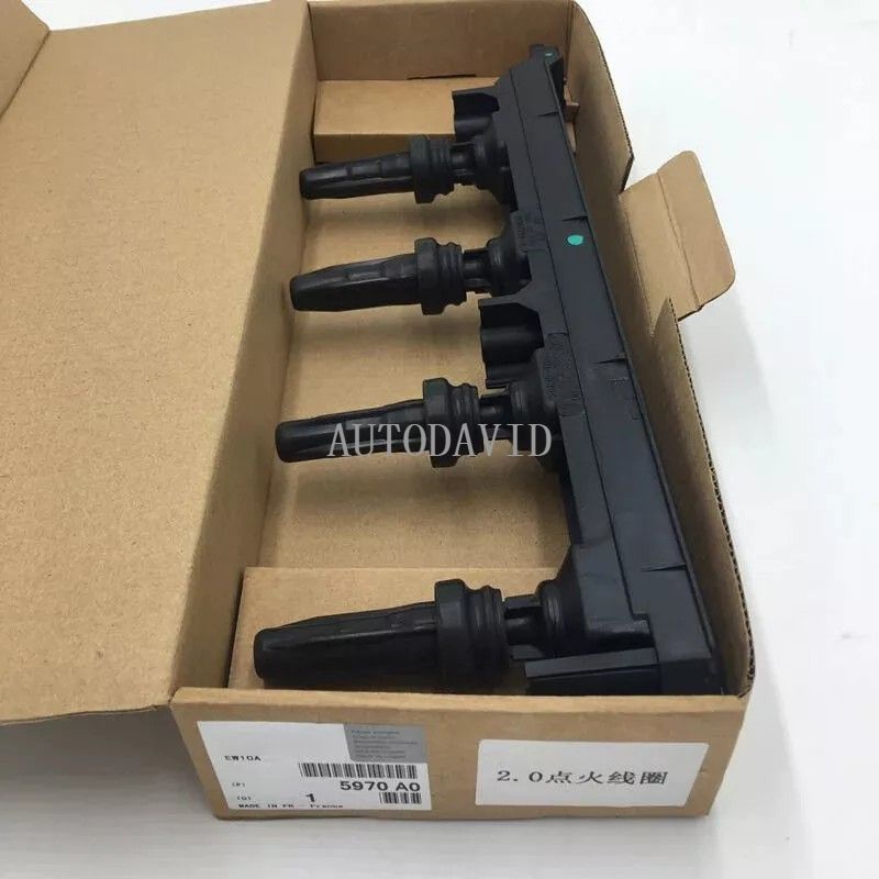 Ignition Coil for Peugeot 307 308 408 508 5008 EW10A,Citroen C5,X7,BX3,B53 OEM : 5970A0 9656695780 YL00505180 HS01-040-002