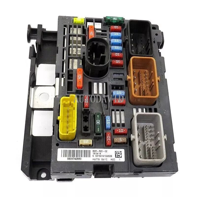Engine Fuse Box BSM Assembly for Peugeot 307 308 408 3008,Citroen C5 C4 OEM: 6500HS 9809742880 9666700480 9807028880 9807028780 9664706280 9675879480 HS01-042-001