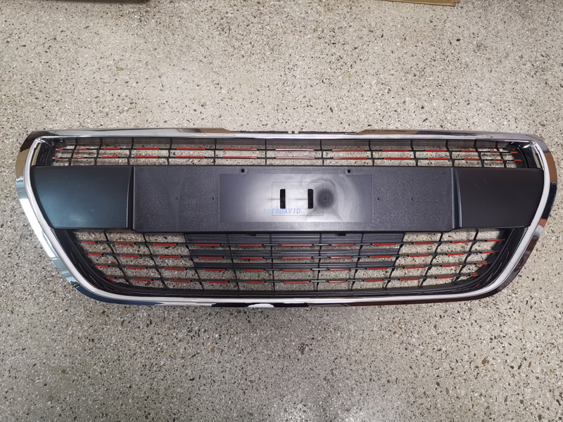 FRONT GRILLE COMPLETE LIGHT RED PEUGEOT 208 2016 OEM：NO OEM DVD42-0701-16