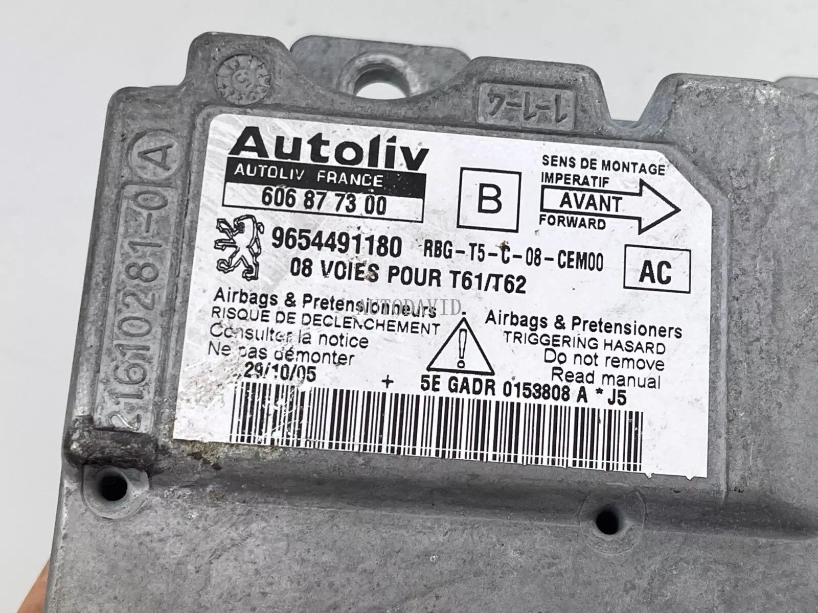 Control Unit / Module for Peugeot 307 2007-2009 OEM: 9654491180 HS03-031-005