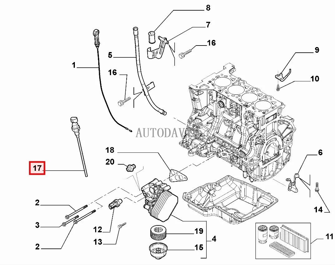 Oil Level Sensor For Peugeot 308/T9 Citroen Jumper 2.2 Hdi[P22DTE] OEM: 1174A2 HS02-027-025