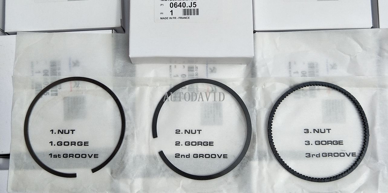 Piston Ring for Peugeot 306 405 406 806-1.8 83.0mm Engine XU7JP4 OEM: 0640J5 9632837680 9626649580 9624507980 GOETZE:08-323400-00 HS01-010-024