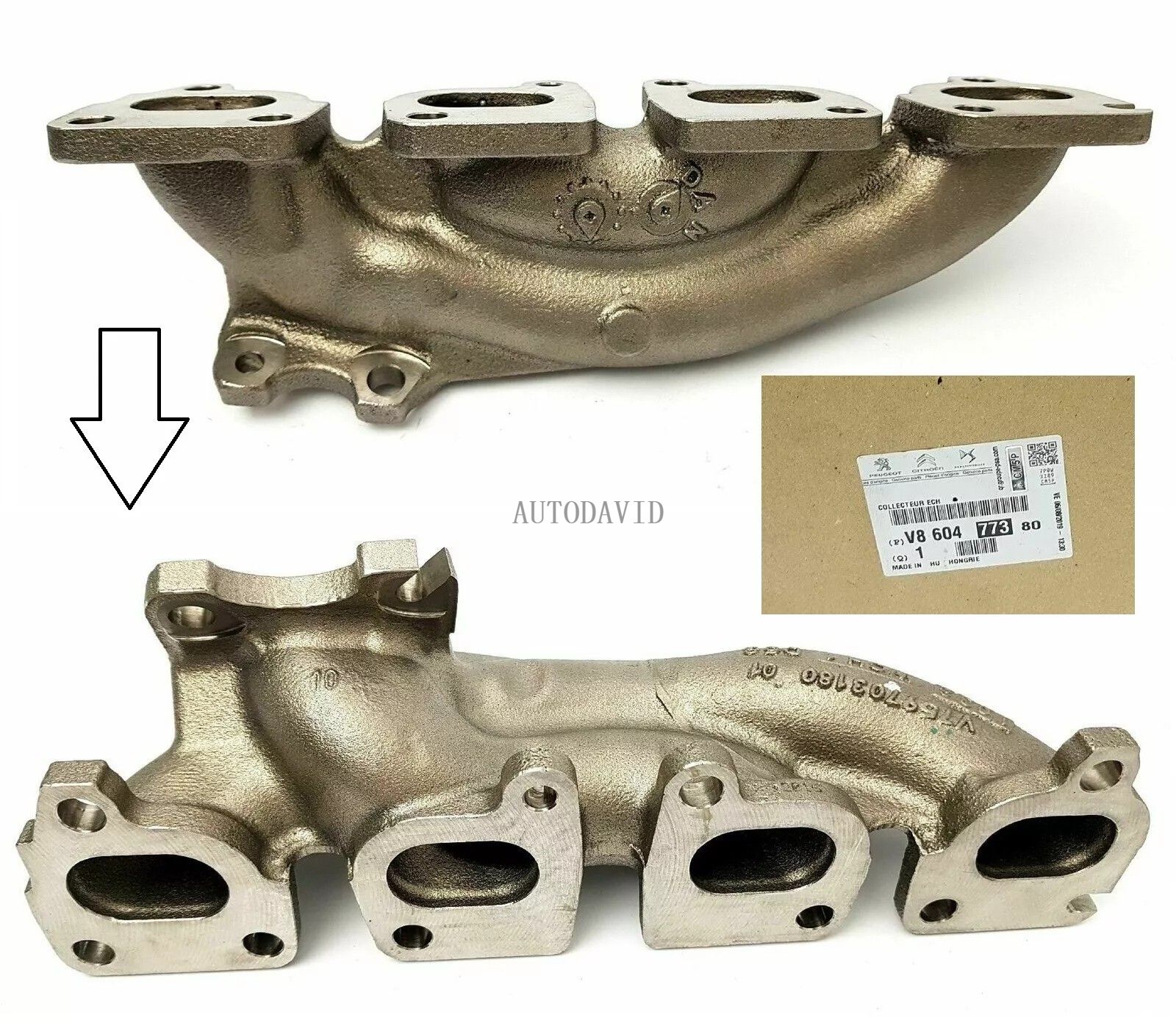 Exhaust Manifold For PEUGEOT For Peugeot 308 3008 508 Citroen C4 C5 Exhaust Manifold 1.6 VTI THP OEM: V860477380 9814266380 HS01-013-010