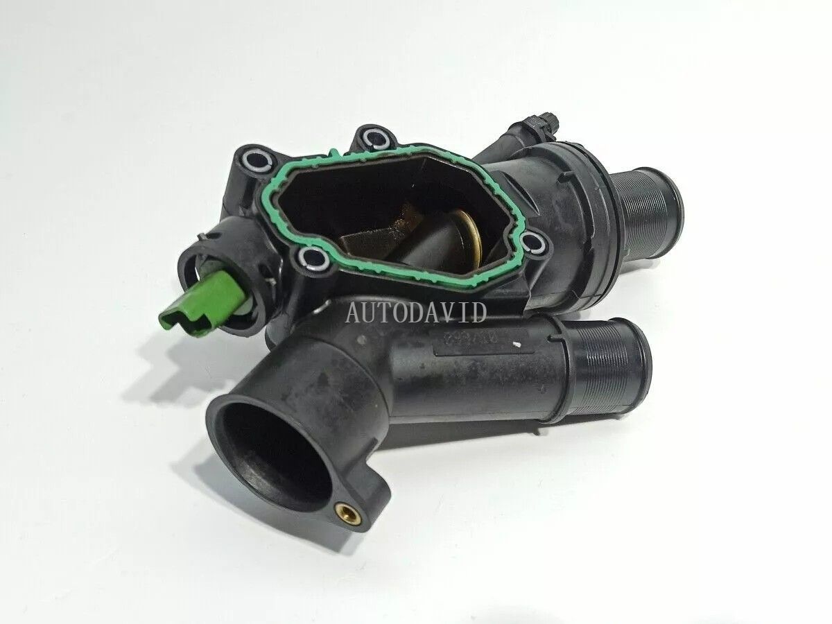 Cooling System Thermostat Assembly Water Flange For Peugeot308 3008 407 508 5008 2.0 HDI CITROEN OEM: 9803648780, 1336AS, 98036487, 9682141580 HS02-021-011