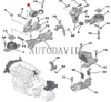 Engine Mount Right For PEUGEOT 806 406 407 807,EXPERT OEM : 180969 1806J9 HS01-015-022