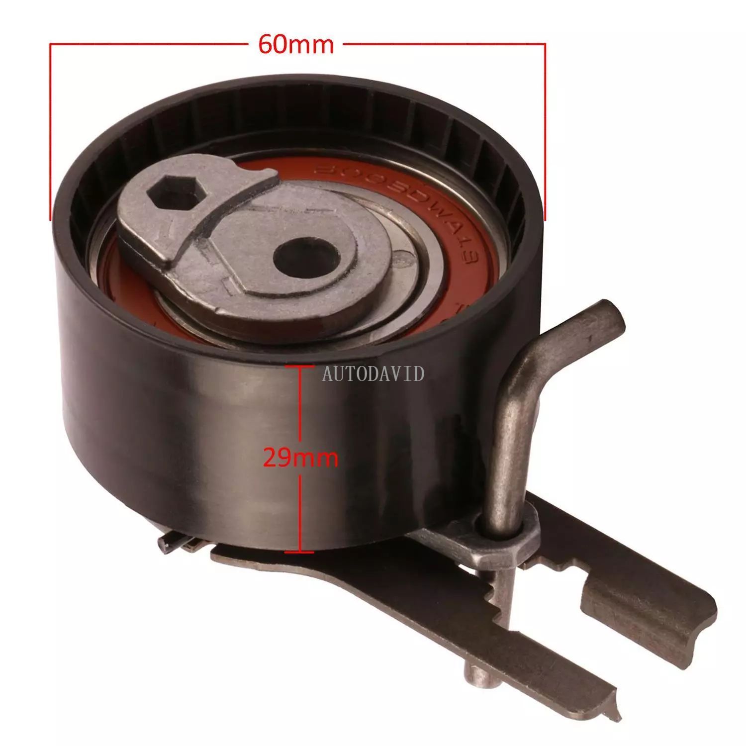 Timing Belt Tensioner Pulley For Peugeot 206 207 1.4/1.6HDI 307 308 407 5008 2009- PARTNER OEM :082988/89 96413140 / 9400829889 / 96543364 / 9654336480 HS01-011-016