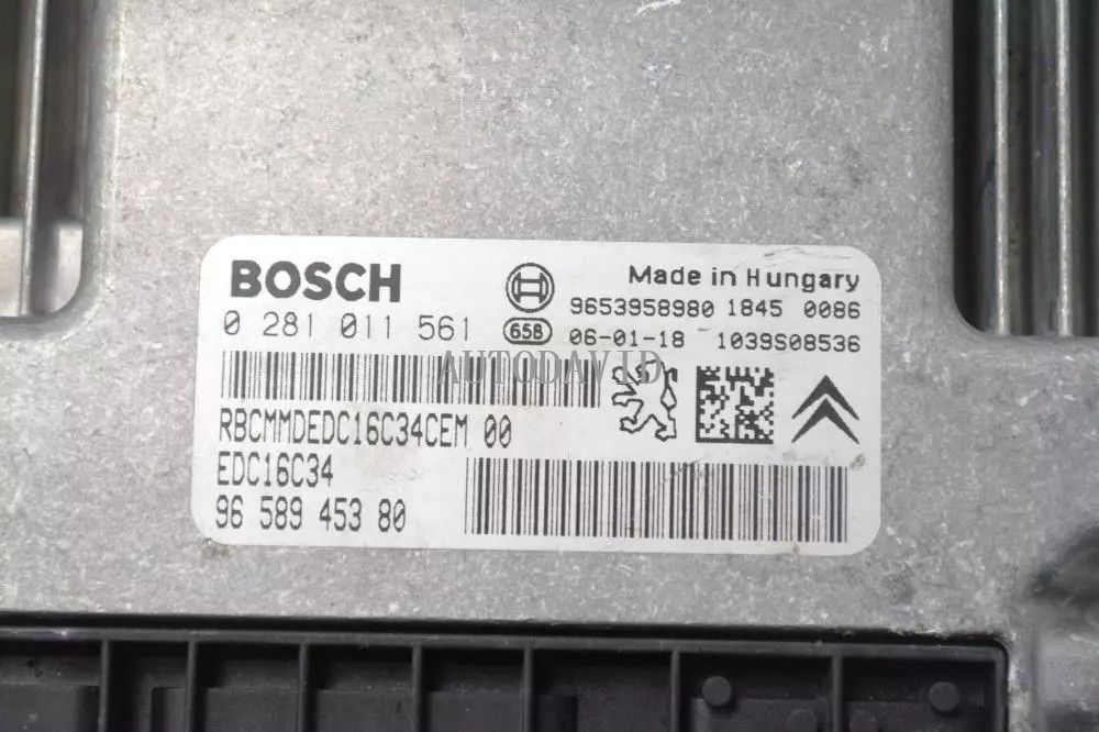 Engine control unit (ECU) for CITROEN C5 2006 1.6 D OEM: 9658945380 0281011561 HS03-031-030