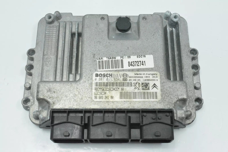 Engine control unit (ECU) for Peugeot 307 2005 1.6 HDI,Petrol OEM: 9660324180 0281011634 HS03-031-034